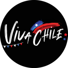 Viva Chile Independence Day Lettering Sticker