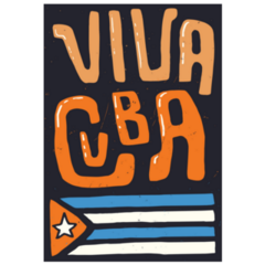 Viva Cuba Flag Sticker