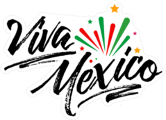 Viva Mexico Hand Lettering Sticker