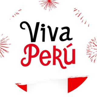 Viva Peru Lettering Sticker
