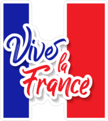 Vive La France Celebration Sticker