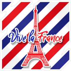 Vive La France Sticker
