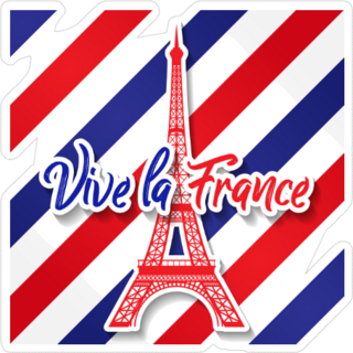 Vive La France Sticker