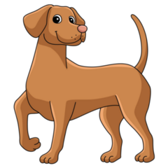 Vizsla Cute Cartoon Sticker