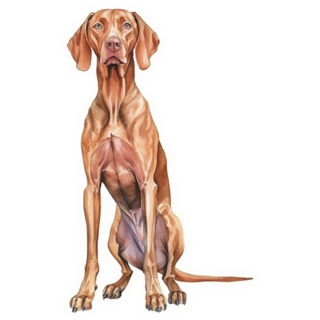 Vizsla Long Dog Sticker