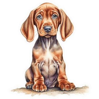 Vizsla Puppy Isolated Sticker