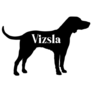 Vizsla Silhouette Sticker