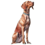 Vizsla Standing Sticker