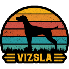 Vizsla Vintage Sticker