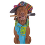 Vizsla With Paintbrush Sticker
