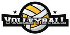 Volleyball 3D Text Sticker