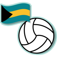 Volleyball Bahamas Sticker