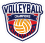 Volleyball Champions Badge Sticker