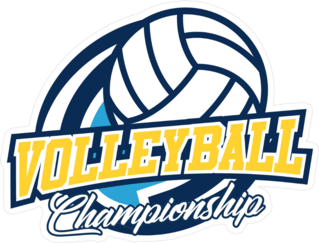Volleyball Championship Badge Sticker