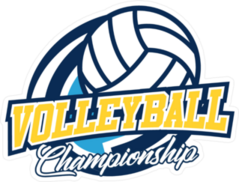 Volleyball Championship Badge Sticker
