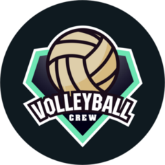 Volleyball Crew Logo Sticker