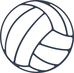 Volleyball Outline Sticker