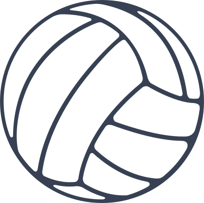 Volleyball Outline Sticker
