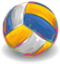 Volleyball Painting Sticker