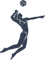 Volleyball Player Serving Ball Sticker