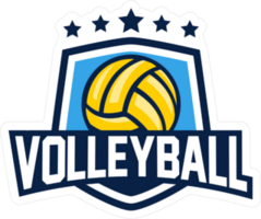 Volleyball Shield Sticker