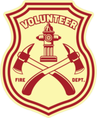Volunteer Firefighter Logo Badge Sticker