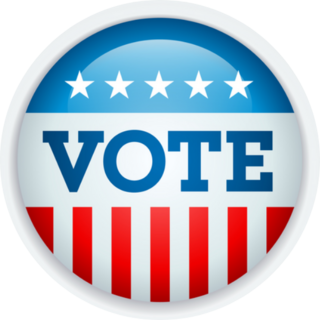 Vote Election Campaign Badge Button Sticker