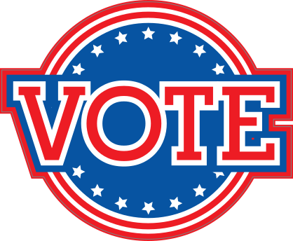 Vote Flag Die Cut Stickers