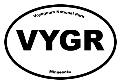 Voyageurs National Park Oval Sticker