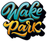 Wake Park Text Graffiti Sticker