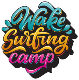 Wake Surfing Camp Lettering Sticker