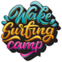 Wake Surfing Camp Lettering Sticker