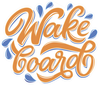 Wakeboard Club In Graffity Style Sticker