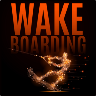 Wakeboard Glowing Sticker