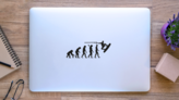 Wakeboarder Evolution Sticker on a Laptop (New) example