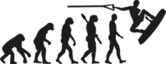 Wakeboarder Evolution Sticker