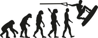 Wakeboarder Evolution Sticker