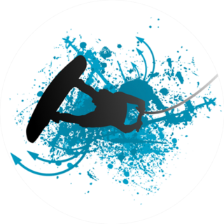 Wakeboarder In Action Sticker