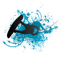 Wakeboarder In Action Sticker