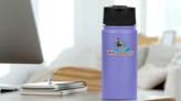 Wakeboarders Sticker on a Water Bottle (New) example