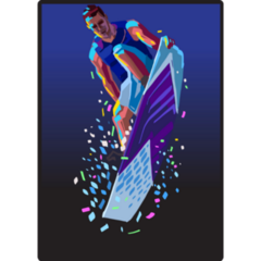 Wakeboarding Acrobatic Sticker