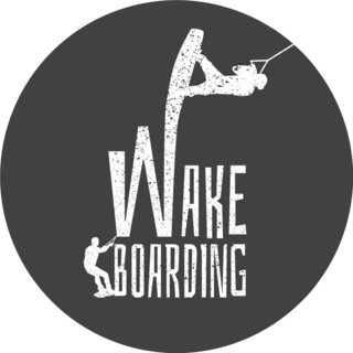 Wakeboarding Illustration Sketch Sticker