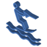 Wakeboarding Isometric Sticker