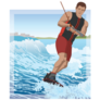 Wakeboarding Male Rider Sticker