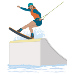 Wakeboarding Sport Jump Sticker