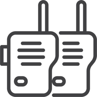 Walkie Talkies Icon Sticker