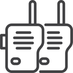 Walkie Talkies Icon Sticker