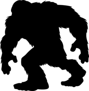Walking Bigfoot Silhouette Sticker