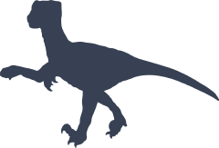 Walking Dromaeosaurus Dinosaur Sticker