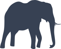 Walking Elephant Sticker